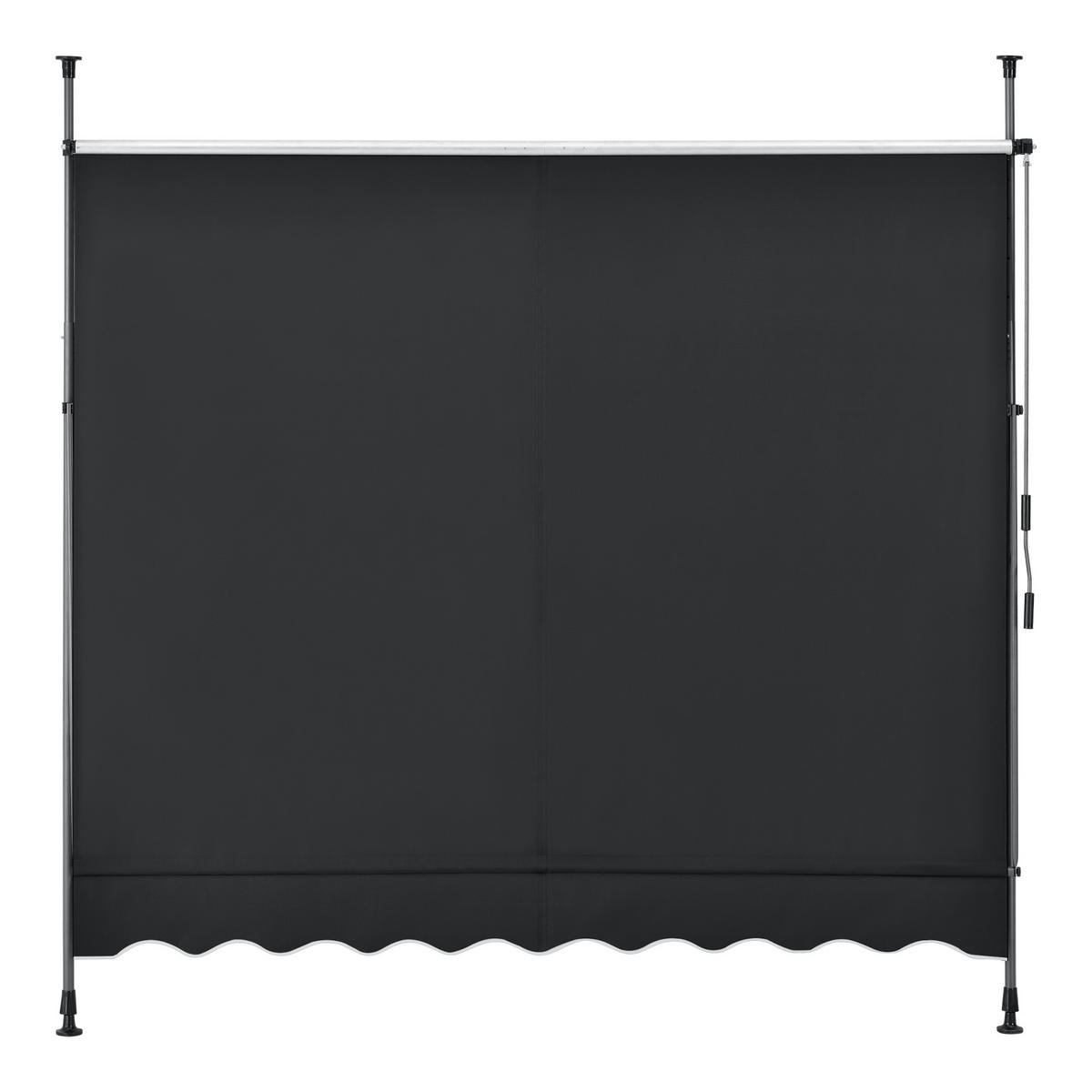 KLEMMMARKISE Stem - Schwarz, Textil/Metall (200/309/120cm) - pro.tec