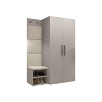 GARDEROBEN-SET Medi IV - Kaschmir/Beige, Holzwerkstoff/Kunststoff (80/191/50cm) - MIRJAN24