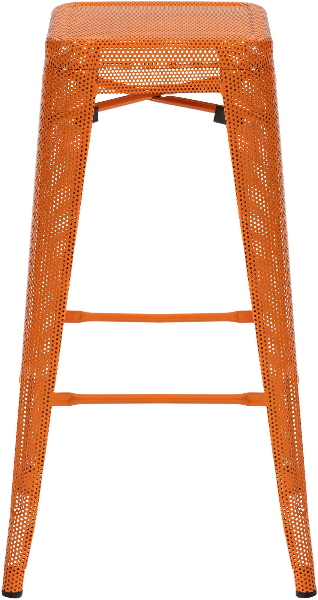 BARHOCKER 4er Set Metall orange - Orange, Metall (43/77/43cm) - CLP