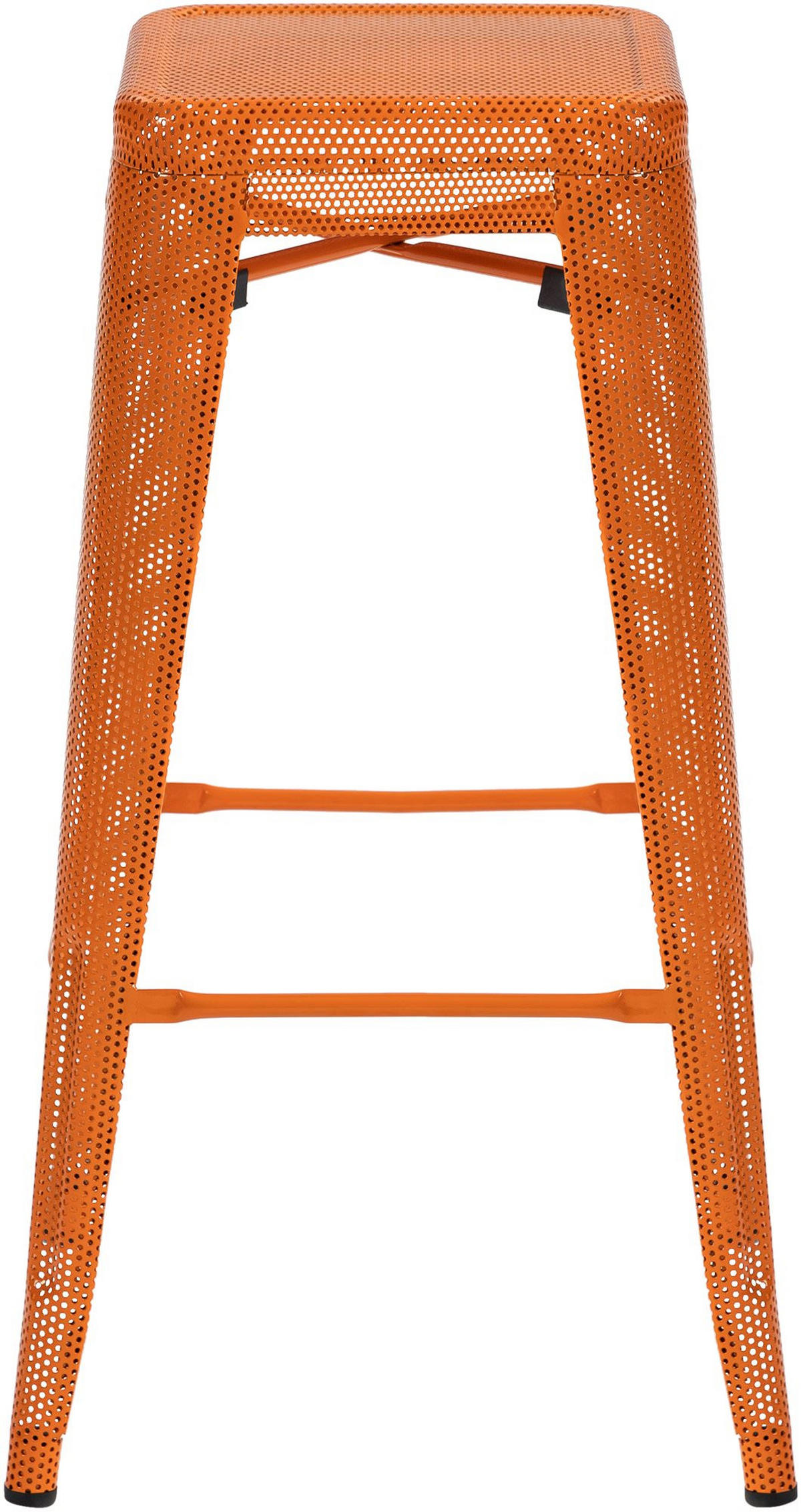 BARHOCKER 4er Set Metall orange - Orange, Metall (43/77/43cm) - CLP