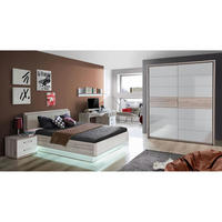 JUGENDZIMMER Rondino in Sandeiche und Weiß 4 teilig - Braun, Holzwerkstoff (120/200/80cm)