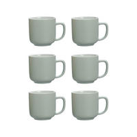 ESPRESSOTASSEN Jasper mint 100 ml 6er Set - Mintgrün, Keramik (0.1L) - Ritzenhoff Breker