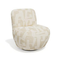WOHNZIMMERSESSEL JENA drehbar strukturierter Stoff mit Muster Ecru 65cm - Ecru/Creme, Textil (65/72/71cm) - Sia Home