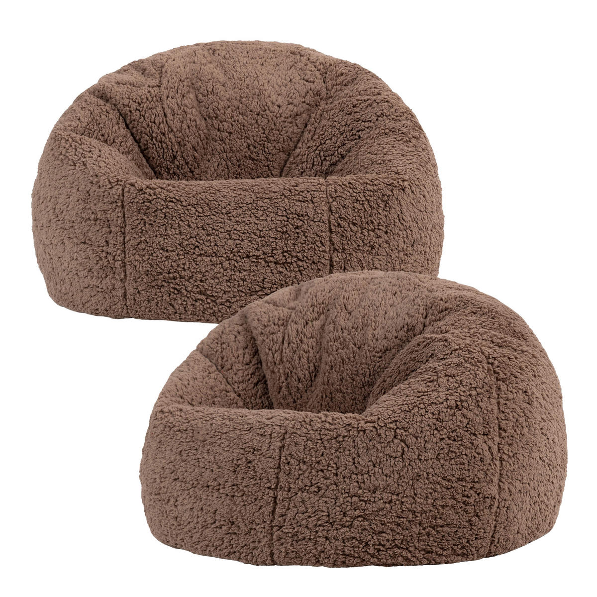 KINDERSITZSACK Kingston Fleece 2er Set - Mokka, Textil (80/45/80cm) - icon