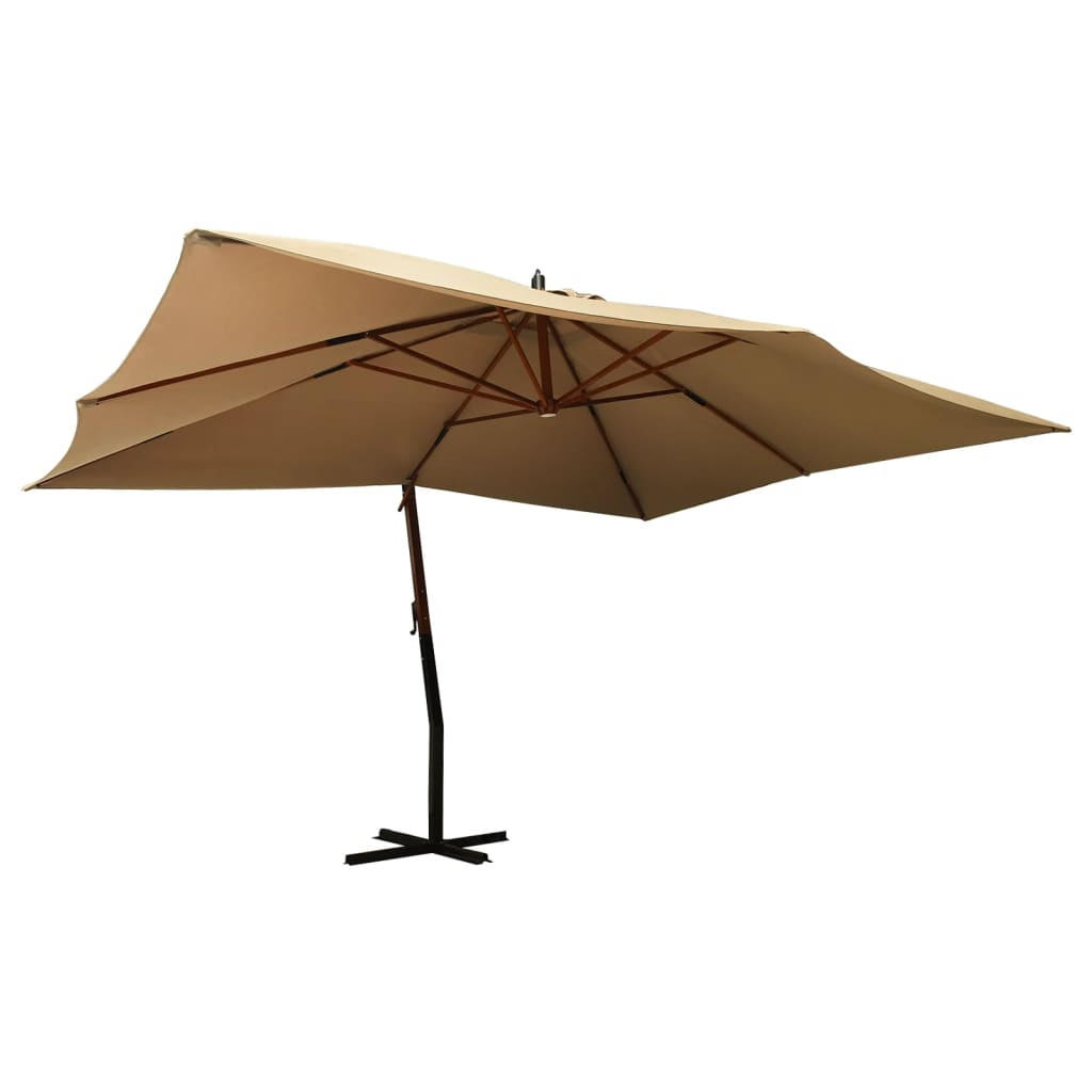 Deluke Ampelschirm Taupe 300x400 cm