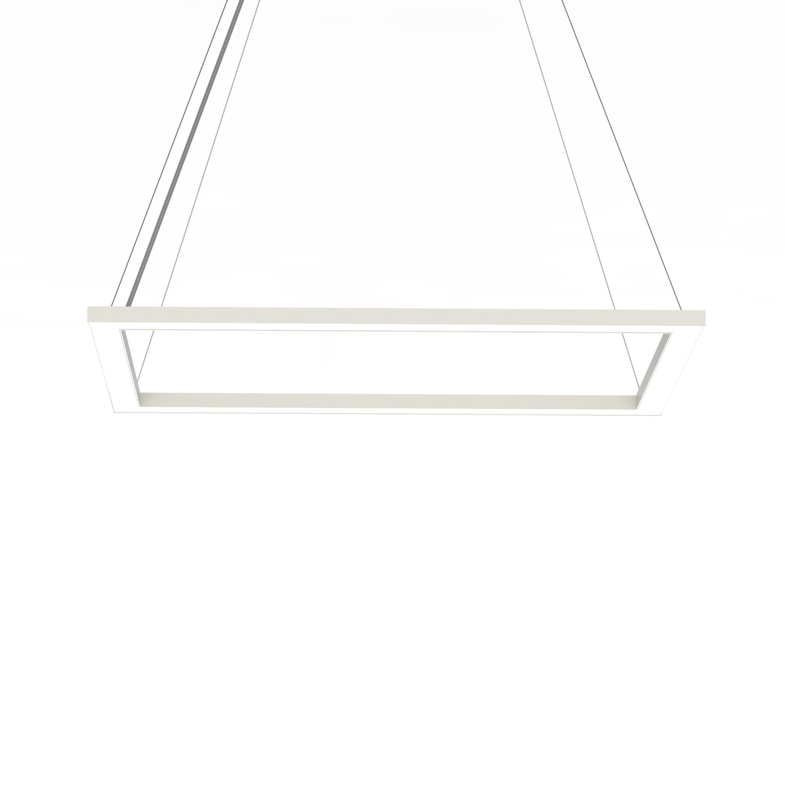 Lumicom Led-Hängeleuchte Weiß Hochglanz 60x100x40 cm