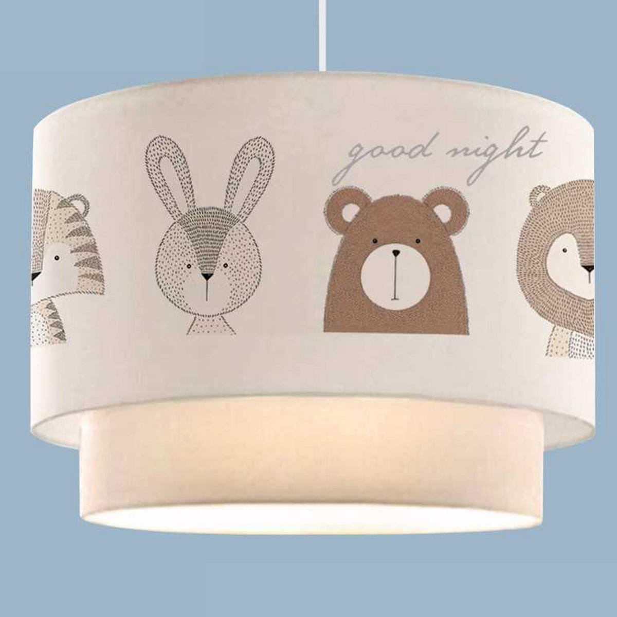 HÄNGELEUCHTE Lurgan - Weiß, Textil (30/30/70cm) - lux.pro