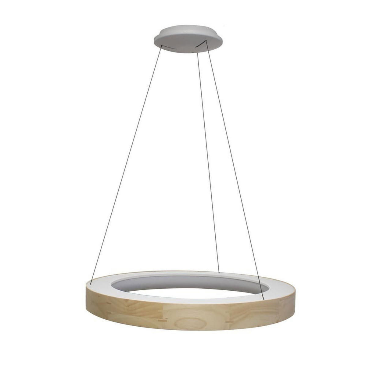 PENDELLEUCHTE 'Mad L3' - Beige, Holz (67/67/150cm) - KUNSTLOFT