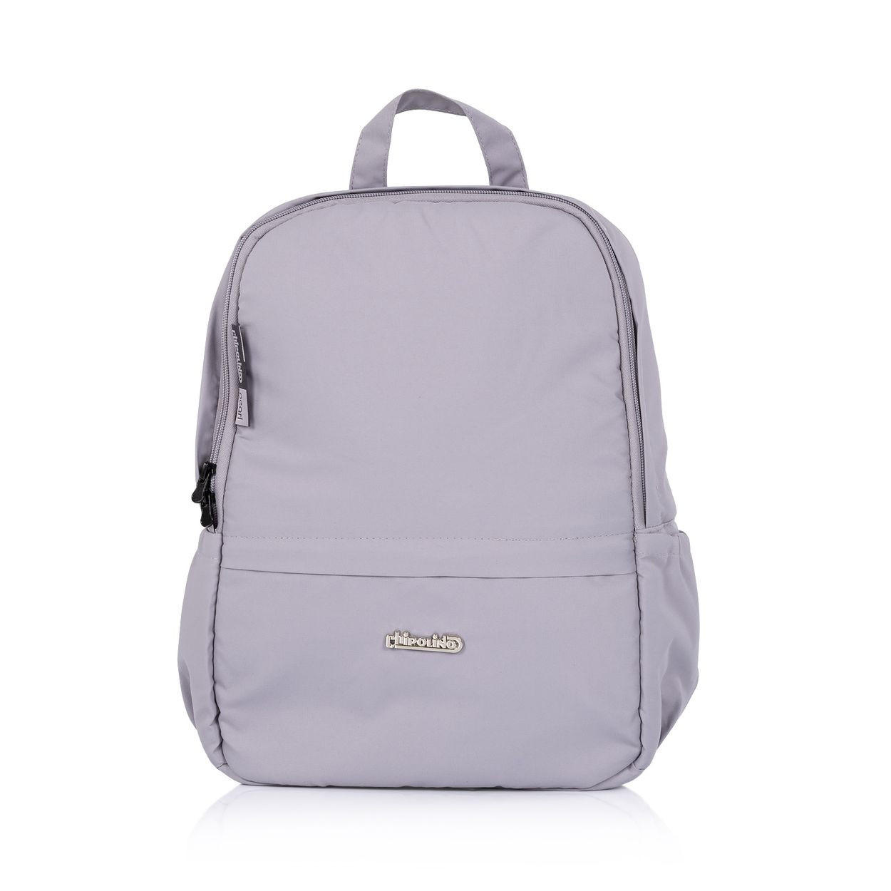 WICKELTASCHE CHRAE026 grau Licht, Tragetasche, Rucksackfunktion, Reißverschluss, Schultergurte - Grau, Textil (27/35/10cm) - Chipolino