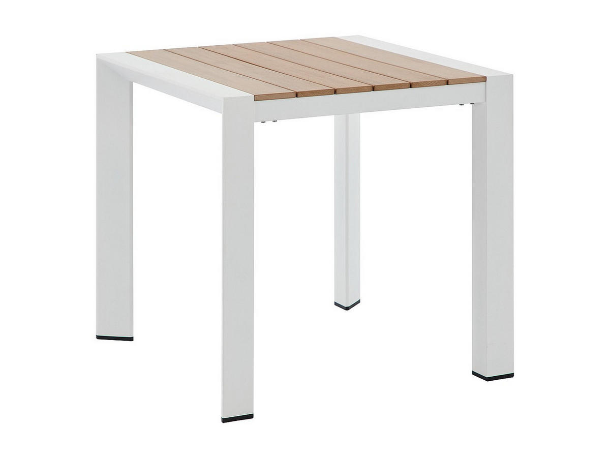 GARTENESSGRUPPE im Set - 2 -Sitzer - Aluminium - naturfarben hell, weiß - LIOUS - Naturfarben, Metall - Vente-Unique