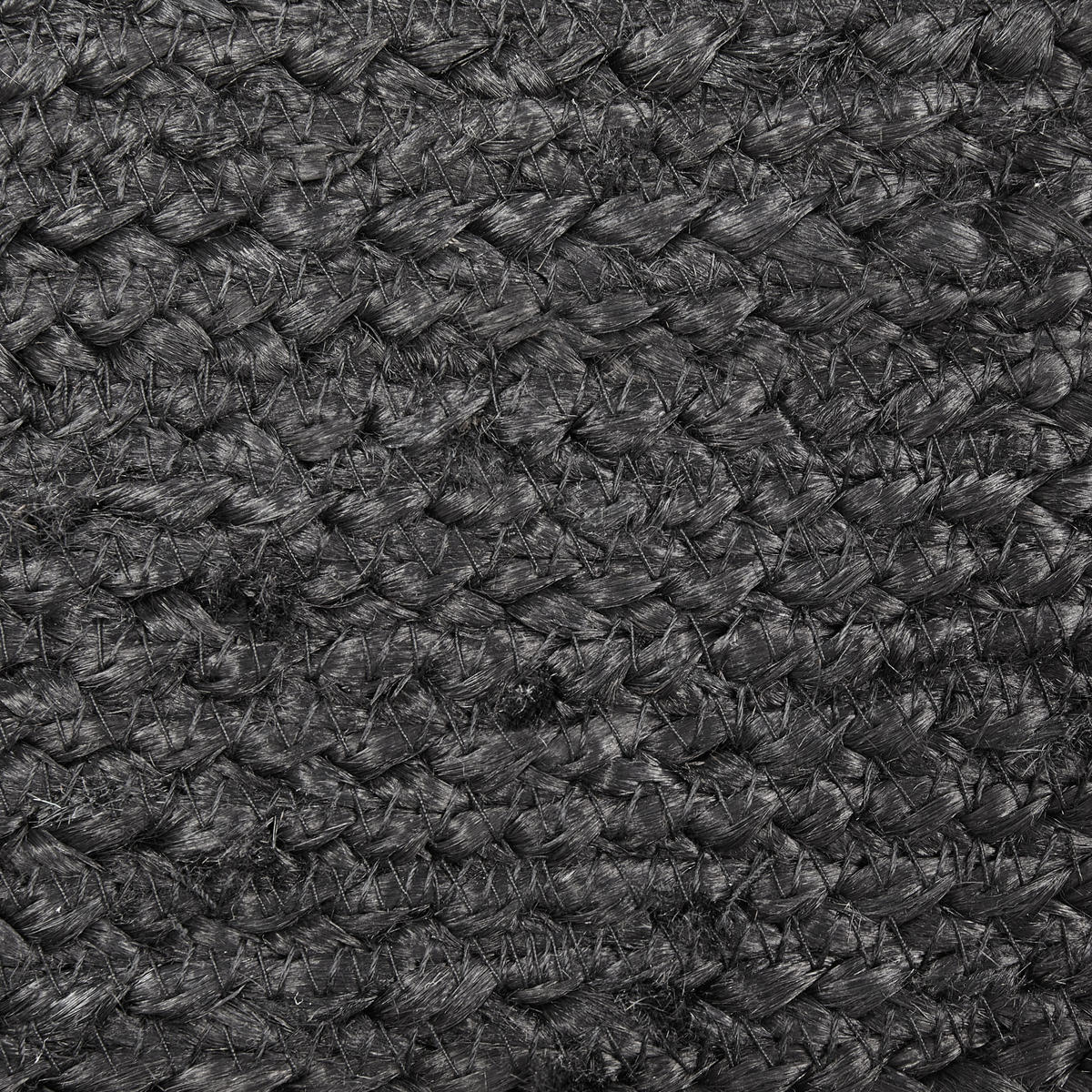 POUF Dhadar 45/45/30 cm - Schwarz, Naturmaterialen (45/30/45cm) - Beliani