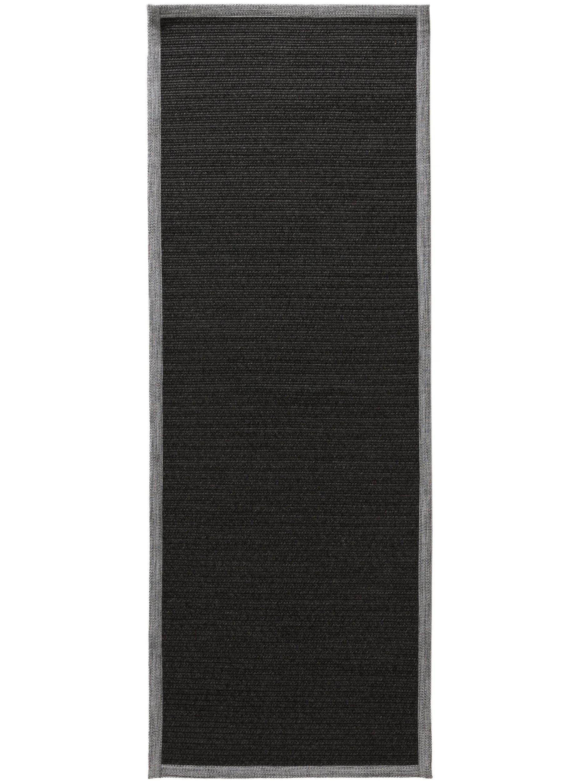 OUTDOORLÄUFER Nandi Schwarz 70x200 cm - Schwarz, Textil (70/200cm) - benuta Nest