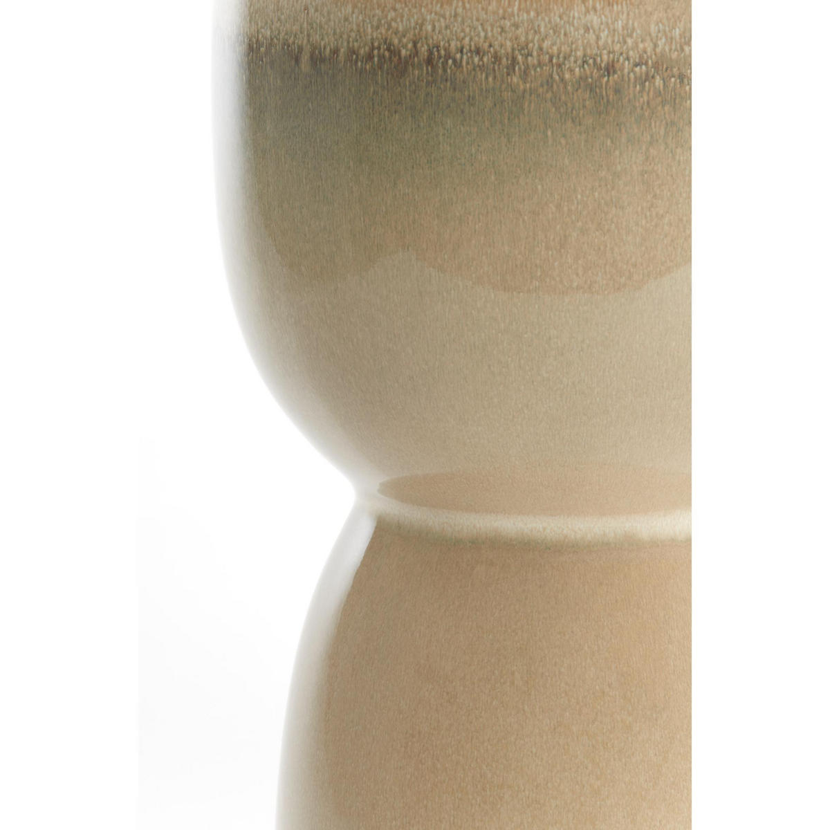 BEISTELLTISCH Finca Weiß 28.5/28.5/42 cm - Weiß, Keramik (28.5/28.5/42cm) - Light & Living