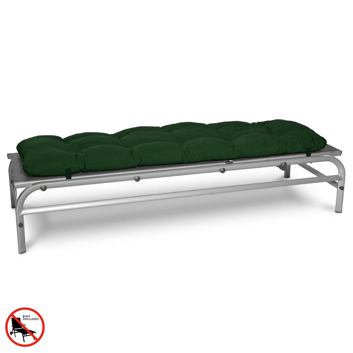 ROLLIEGENAUFLAGE Flair RL 190/60/8cm Dunkelgrün - Dunkelgrün, Textil (60/8/190cm) - Beautissu 