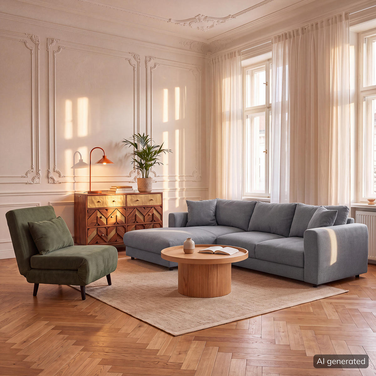 ECKSOFA mit Longchair - Schwarz/Grau, Holz/Kunststoff (286/183cm) - home24