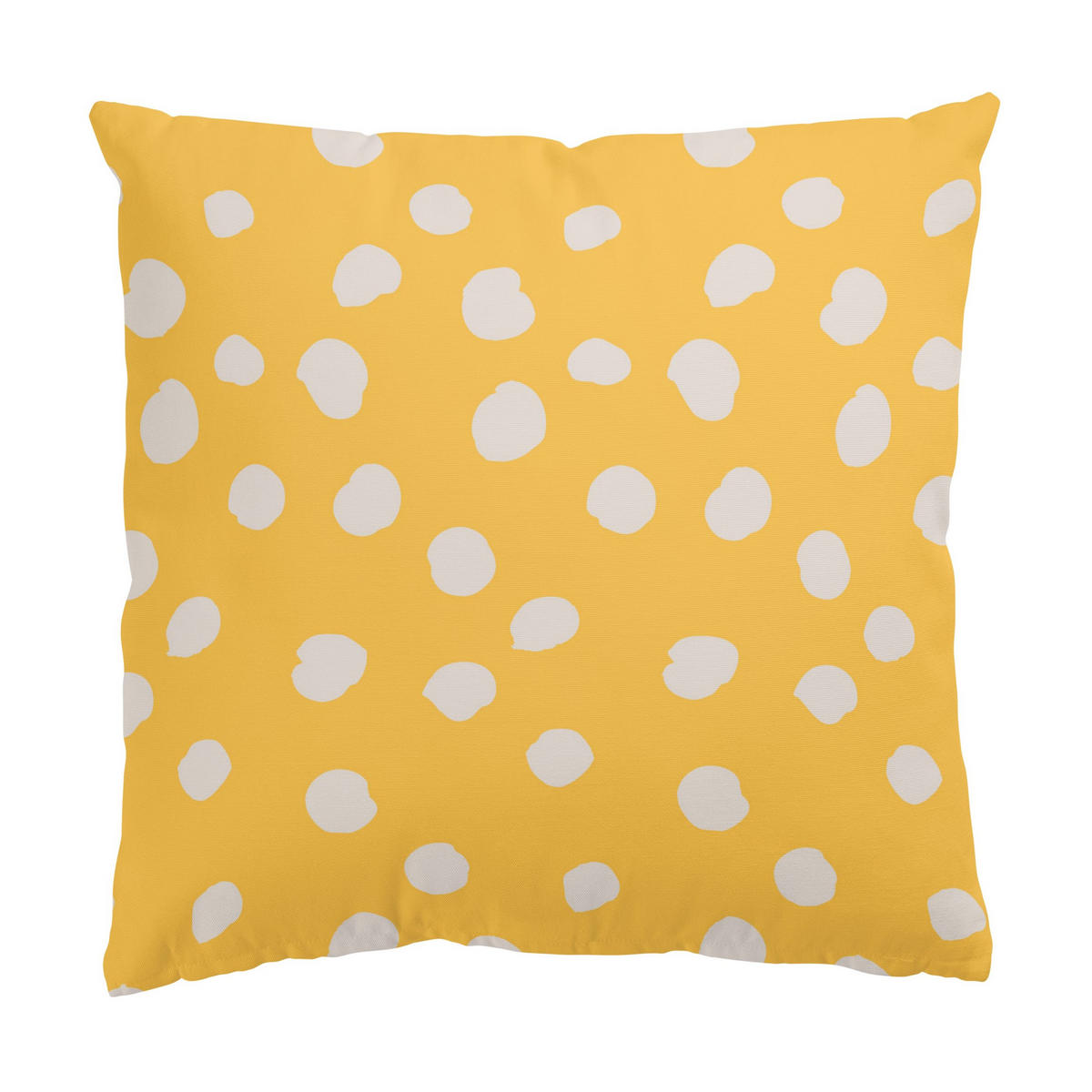 DEKOKISSEN 2er-Set Mighty Mango Punkte und Streifen Duo 50/50 cm - Gelb, Textil (50/50cm) - Bilderwelten