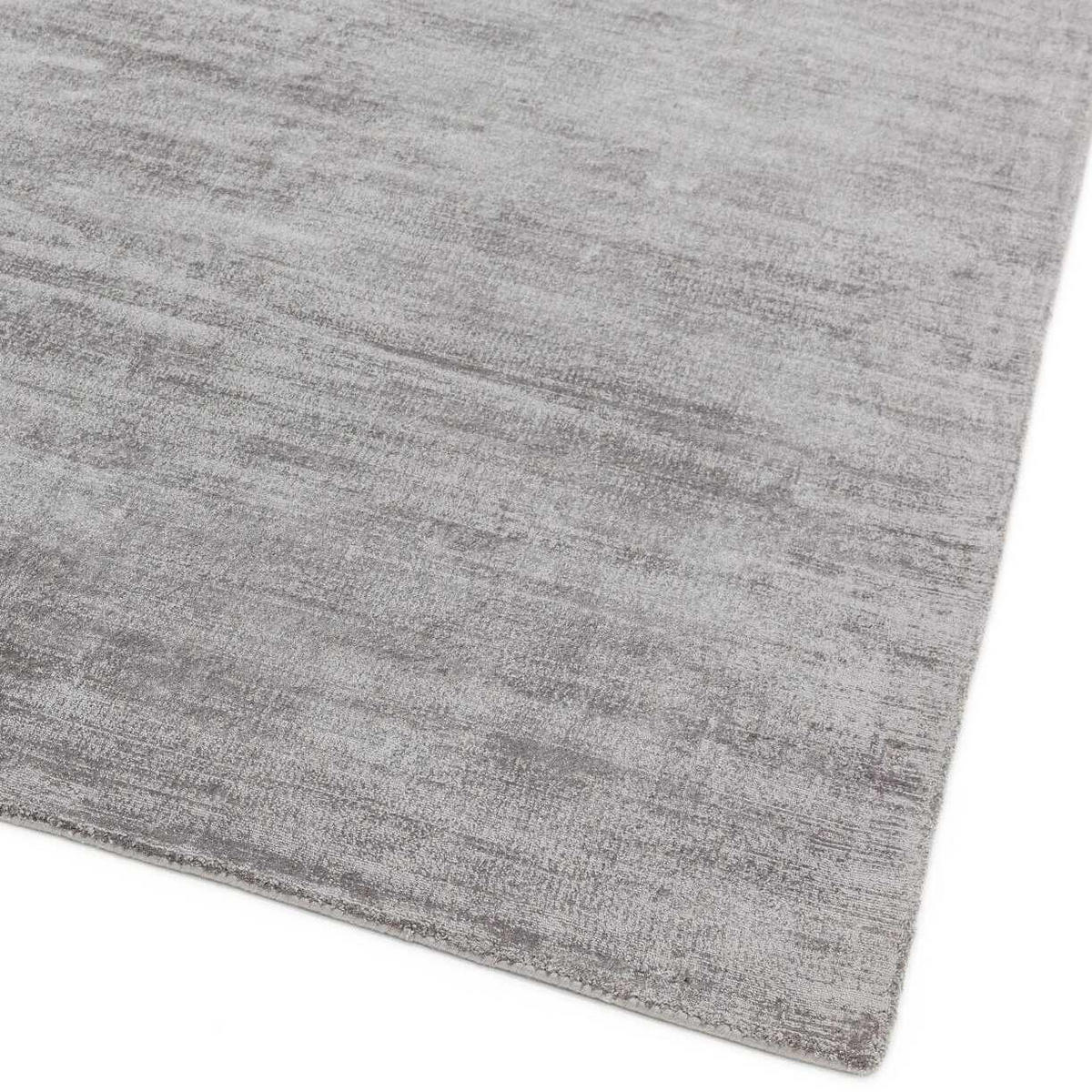 TEPPICH Viskose handgewebt zeitloses Design BARI, Silber 160x230 cm - Silberfarben, Textil (160/230cm) - KADIMA DESIGN