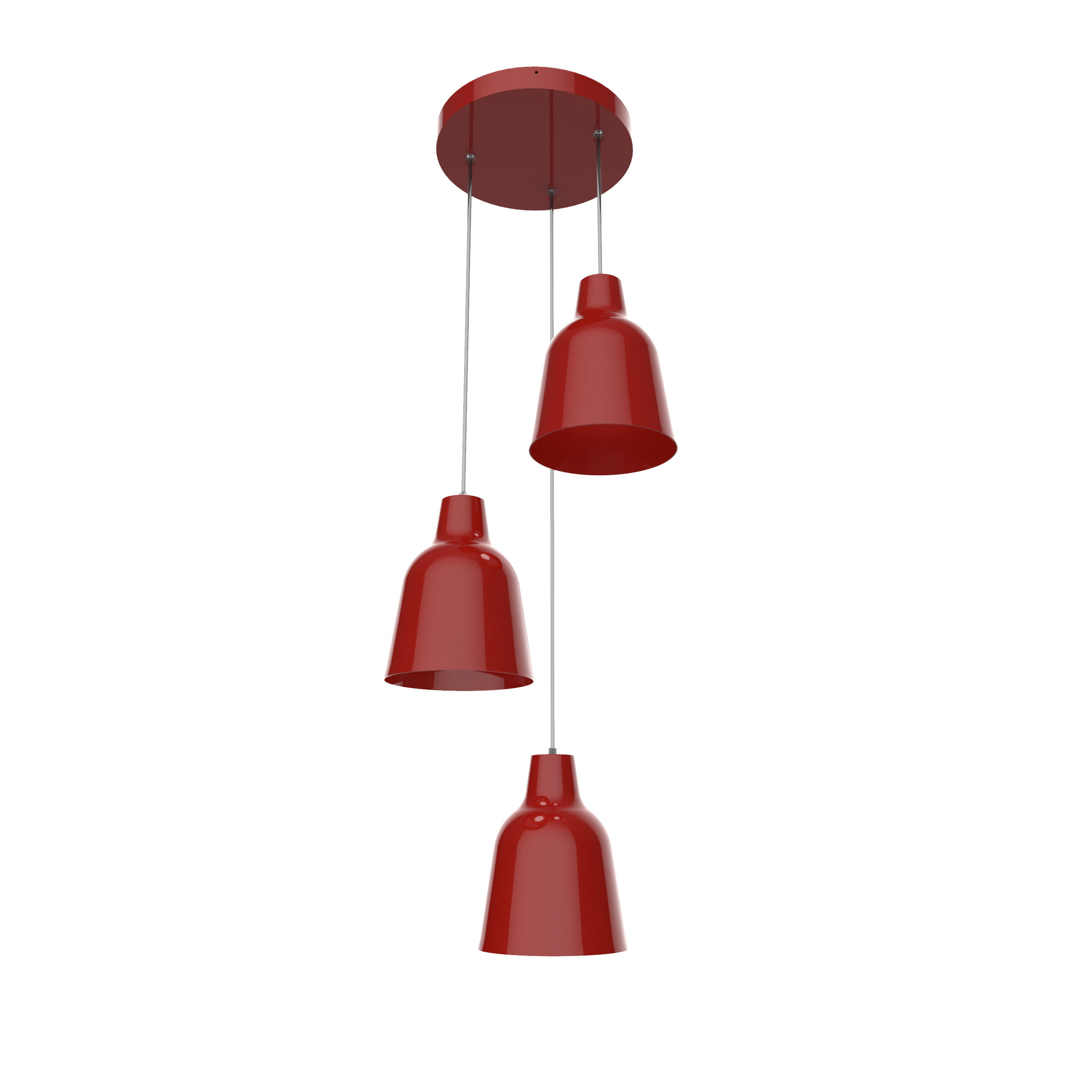 Lumicom Hängeleuchte Rot 35x22x35 cm