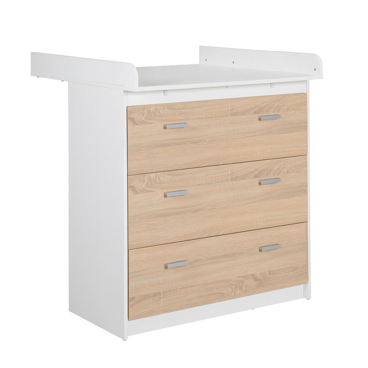 BABYZIMMER-SET Gabriella, mit schmaler Wickelkommode, 3-teilig - Multicolor, Holzwerkstoff (76/80/142cm) - Roba