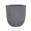 BLUMENTOPF grau rund 44/44/48 cm Chios - Grau, Naturmaterialien (48cm) - Beliani