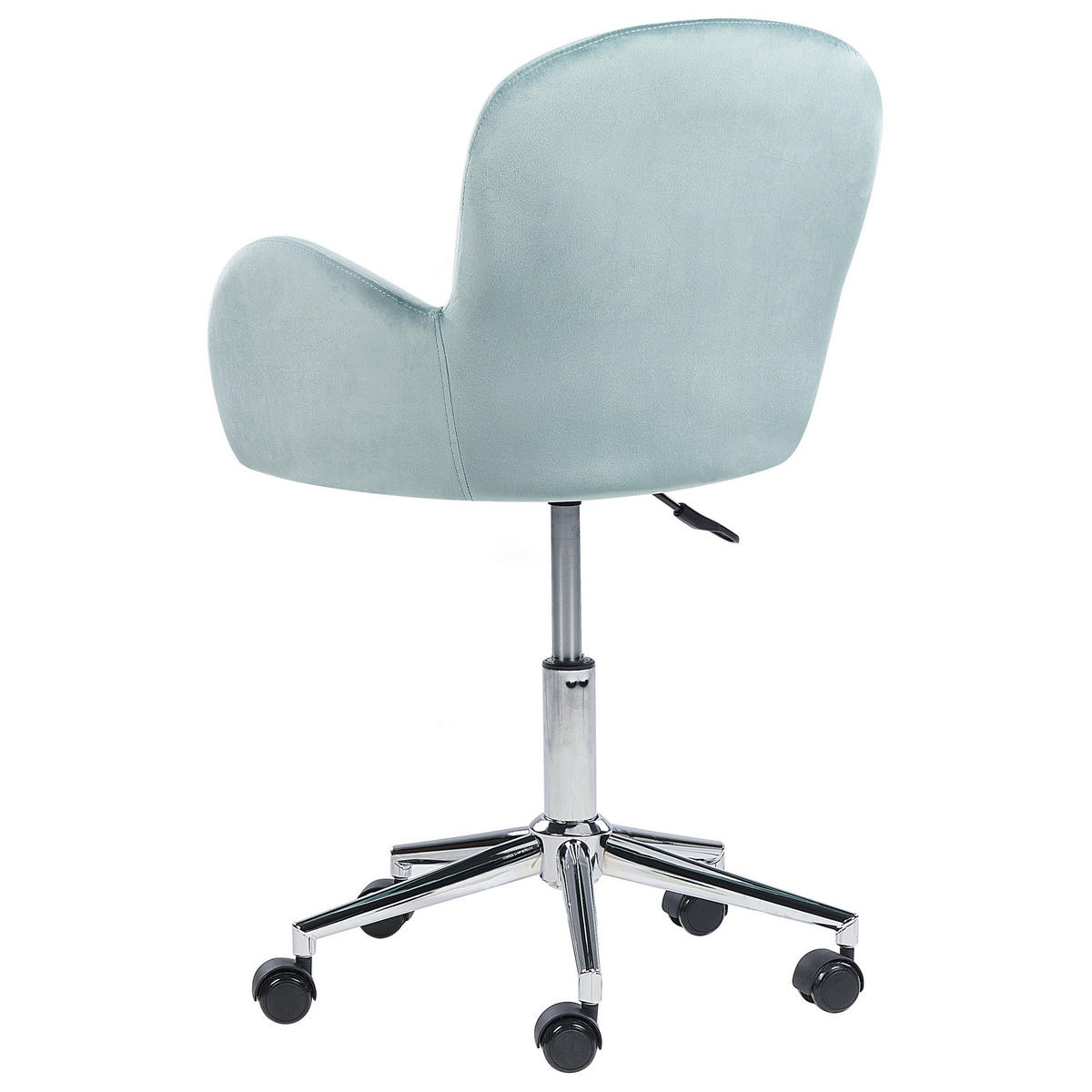 BÜROSTUHL Samtstoff Grün Priddy - Grün, Textil/Metall (60/79/60cm) - Beliani