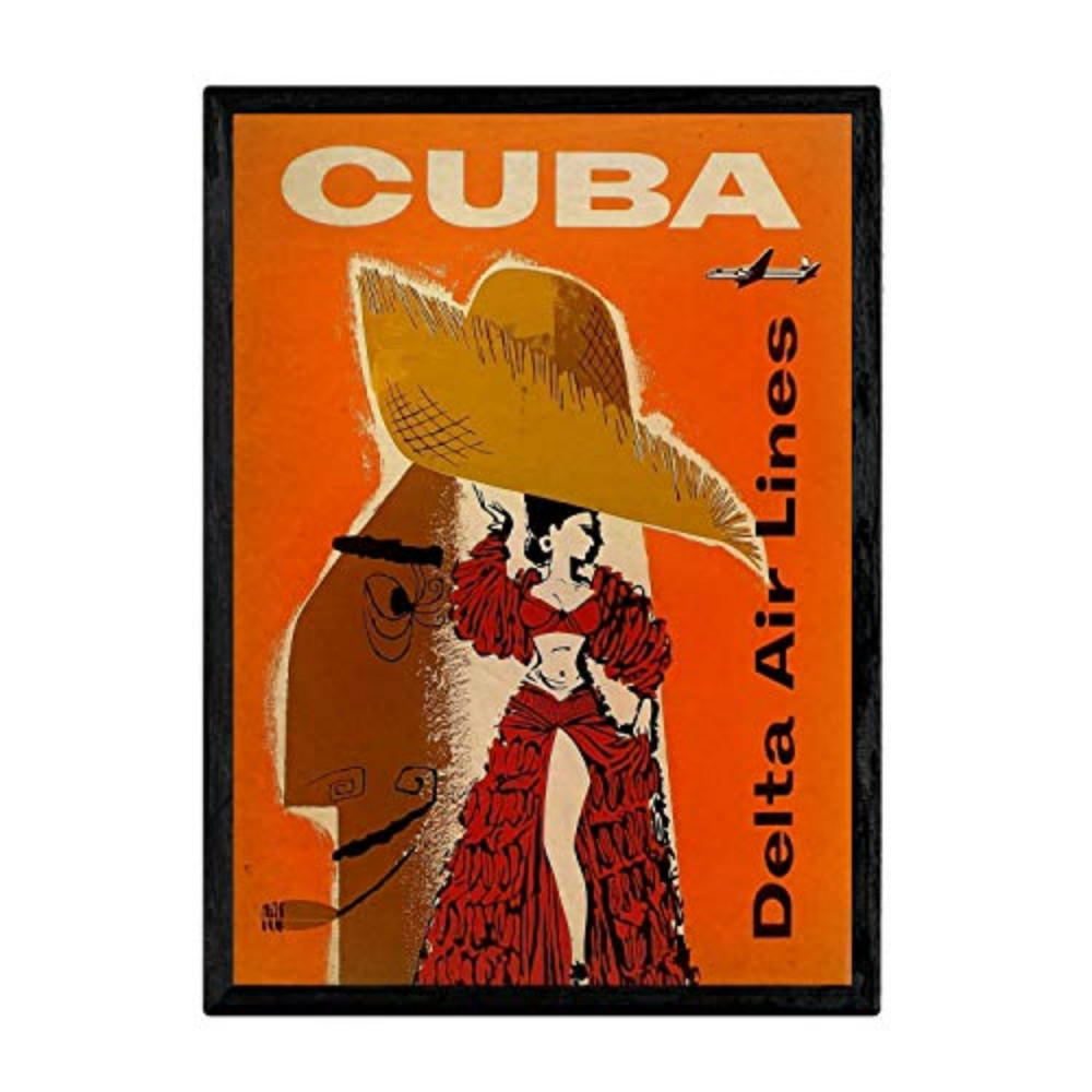 POSTER Kuba Vintage A3 Rahmenlos - Klar, Papier (29.7/5/42cm) - Nacnic