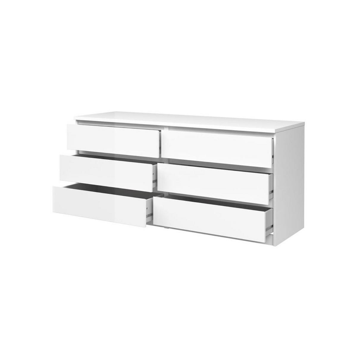 KOMMODE Weiß - Weiß, Holzwerkstoff (154/70/50cm) - ebuy24