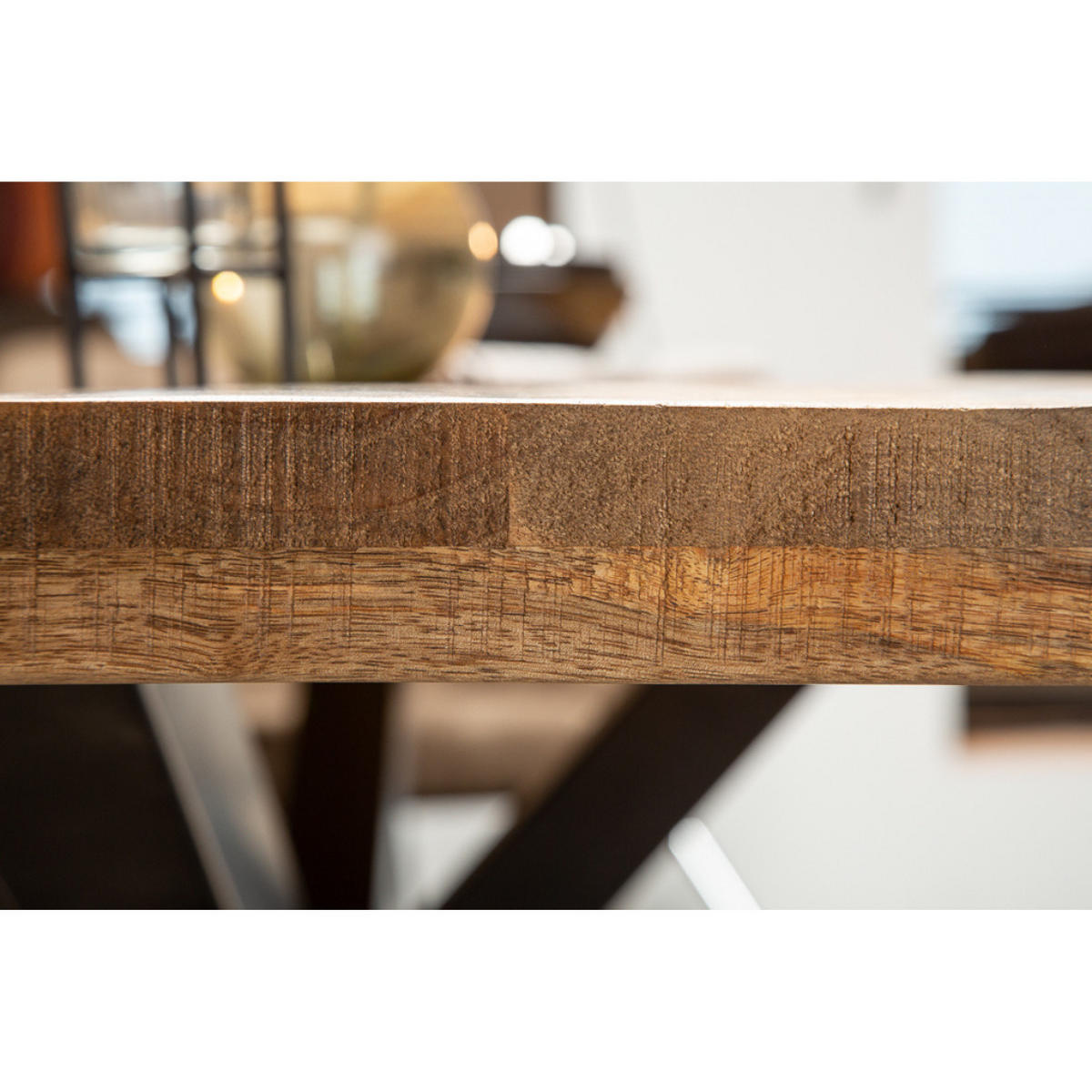 ESSTISCH GALAXIE Mangoholz 200 cm - Braun, Holz (100/200/77cm) - riess-ambiente