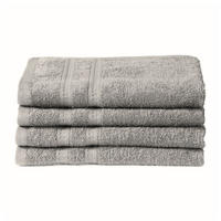 GÄSTETUCHSET Miro - 4-teilig - 30 x 50 cm - Silber - Grau, Textil (30/50cm) - SCHIESSER