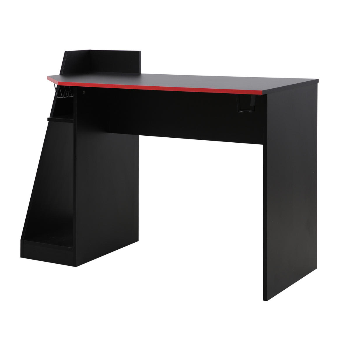 SCHREIBTISCH Schwarz 50/110/85 cm - Schwarz, Holzwerkstoff (110/50/85cm) - Mobili Rebecca