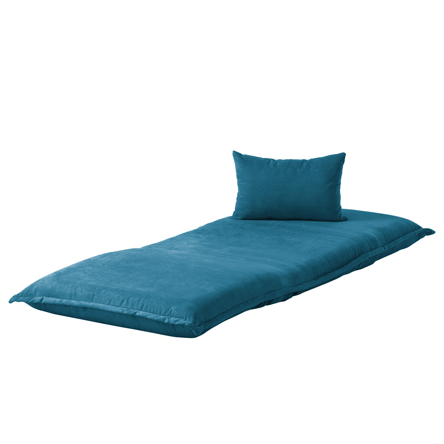 SCHLAFSESSEL - Blau/Schwarz, Textil/Metall (100/64/73cm) - home24