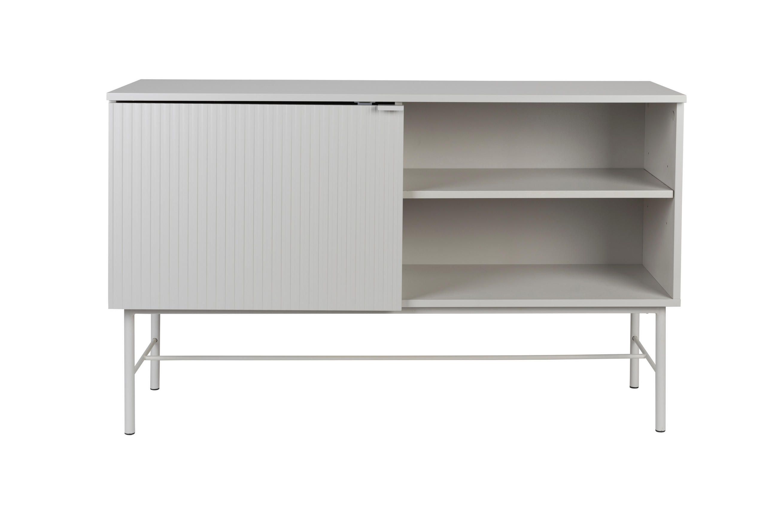 BEISTELLTISCH Cayo - Weiß - 40/124/75 cm - Weiß, Holz (40/124/75cm)