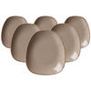 BEILAGENTELLER Casa Grau 19 x 16,5 cm 6er Set - Grau, Keramik (19cm) - Ritzenhoff Breker