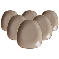 BEILAGENTELLER Casa Grau 19 x 16,5 cm 6er Set - Grau, Keramik (19cm) - Ritzenhoff Breker