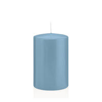 STUMPENKERZEN Hellblau Ø 98 x 150 mm, 6 Stück - Hellblau, Paraffin (10/15cm) - Wiedemann Kerzen