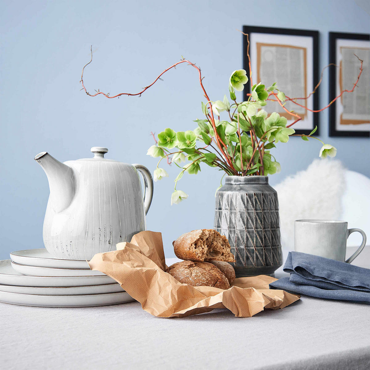 TEEKANNE Henley - Grau, Keramik (1.2L) - Butlers