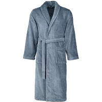 BADEMANTEL UNISEX SCHALKRAGEN FEELING-L FLANELL - 7400 - Grau, Textil (XLnull) - Vossen