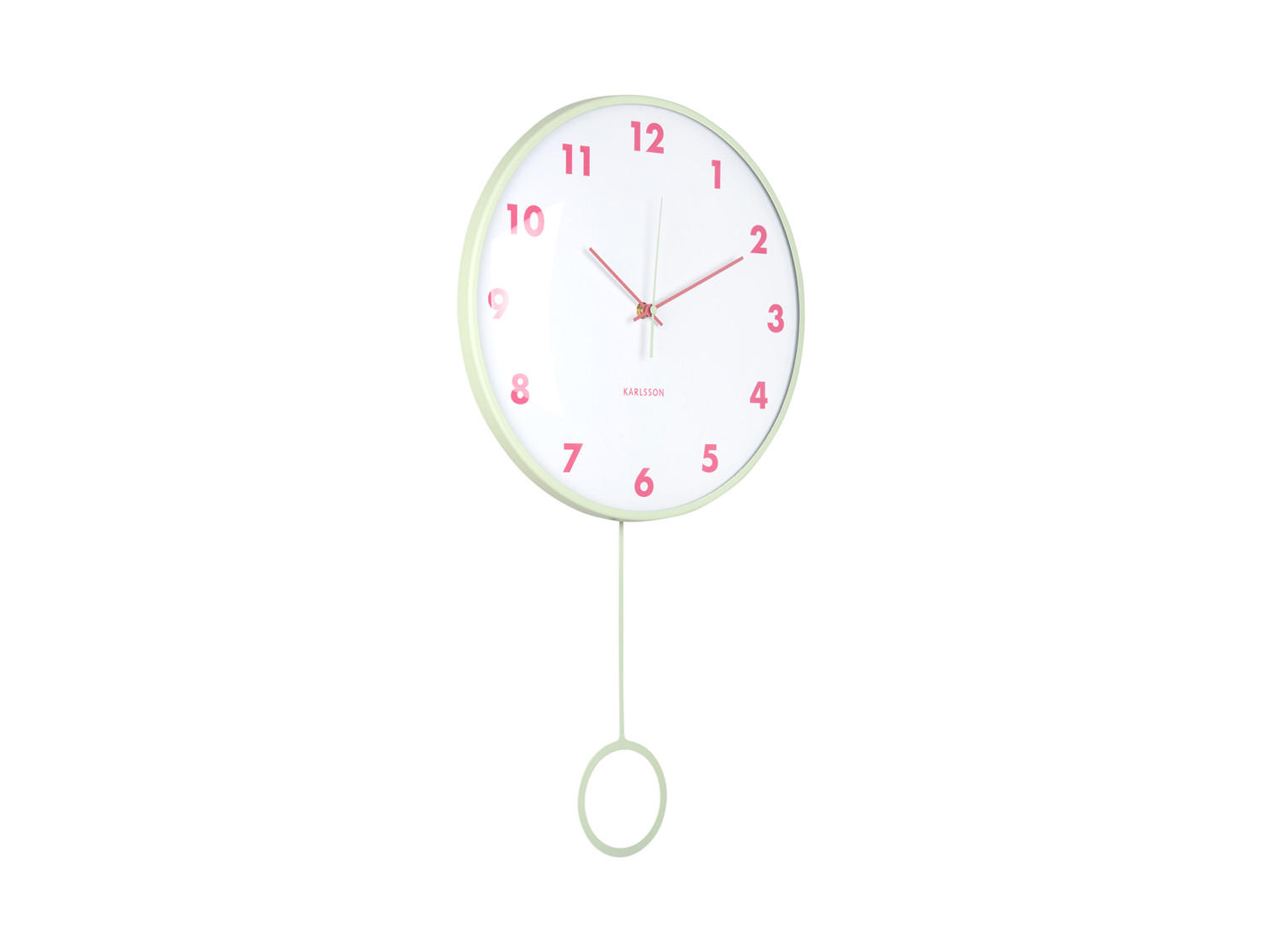 WANDUHR Cheeky Dome 7/35/61 cm - Grün, Metall (35/61/7cm) - Karlsson