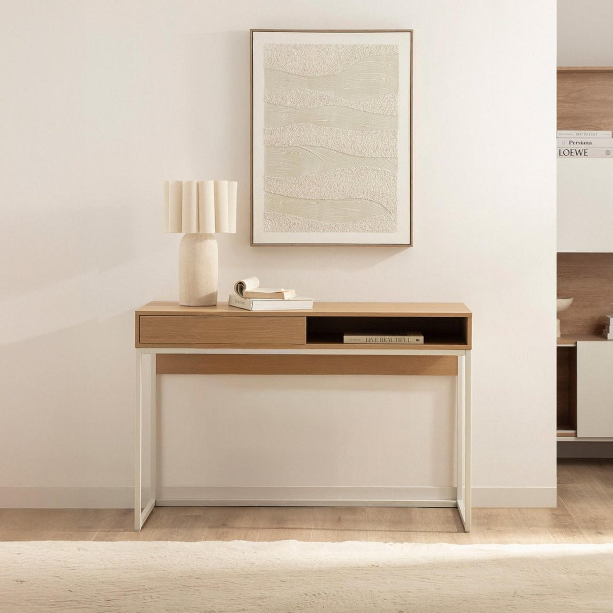 SCHREIBTISCH Aidan Natürlich 120 cm x 78 cm - Naturfarben, Holzwerkstoff (50/120/78cm) - Klast Home