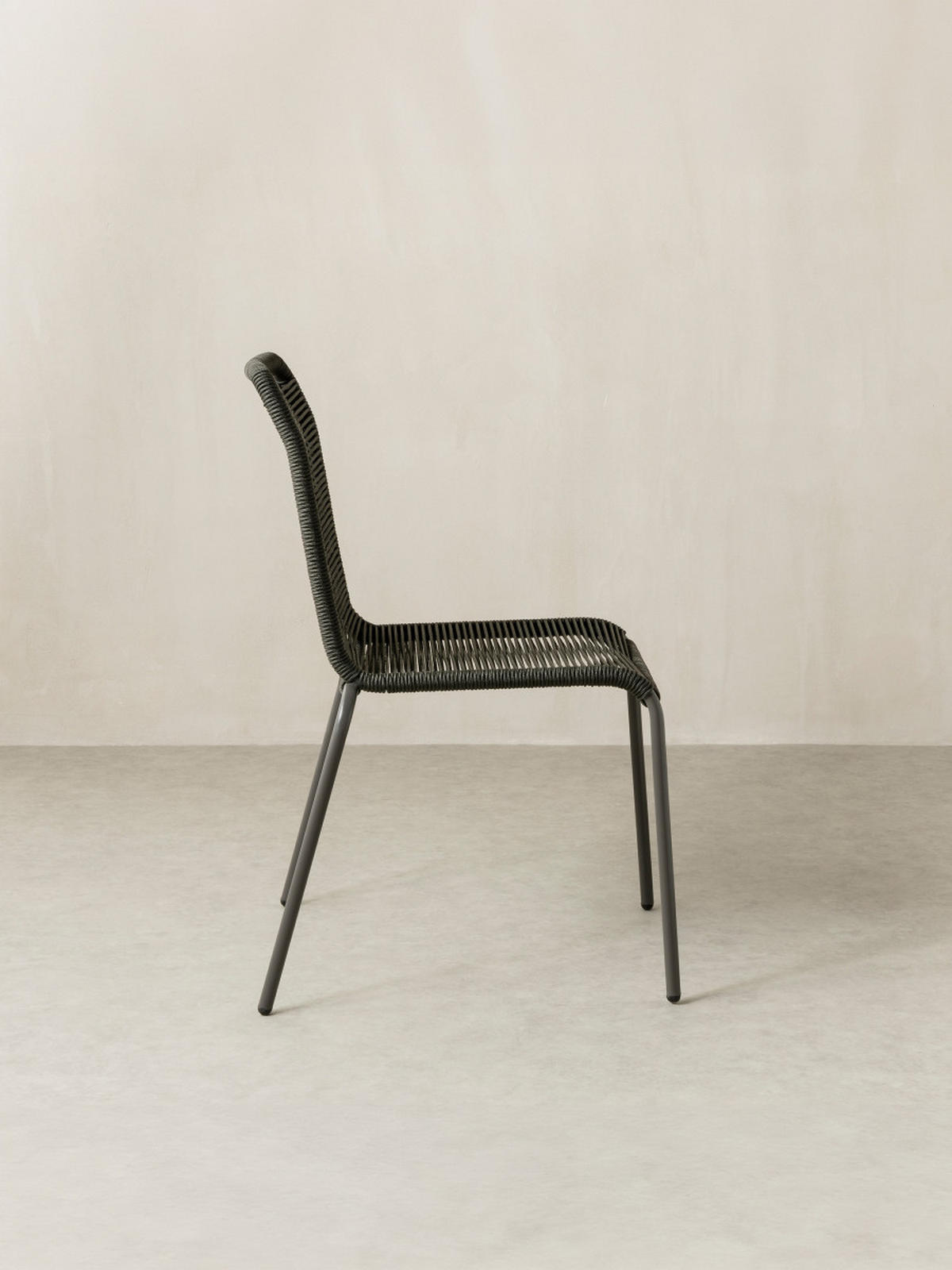 GARTENSTUHL Bowen Schwarz 54 cm x 83 cm - Schwarz, Metall (54/83/56cm) - Kenay Home