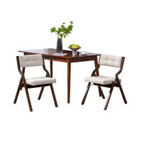 KLAPPSTUHL DE-36263 2er-Set mit gepolstertem Sitz Creme - Creme, Holz (48/77/61cm) - ComfortXL