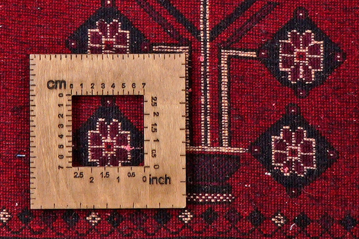 ORIENTTEPPICH handgeknüpft Afshar Rot 212/156 cm Schurwolle - Rot, Textil (156/212cm) - Looma