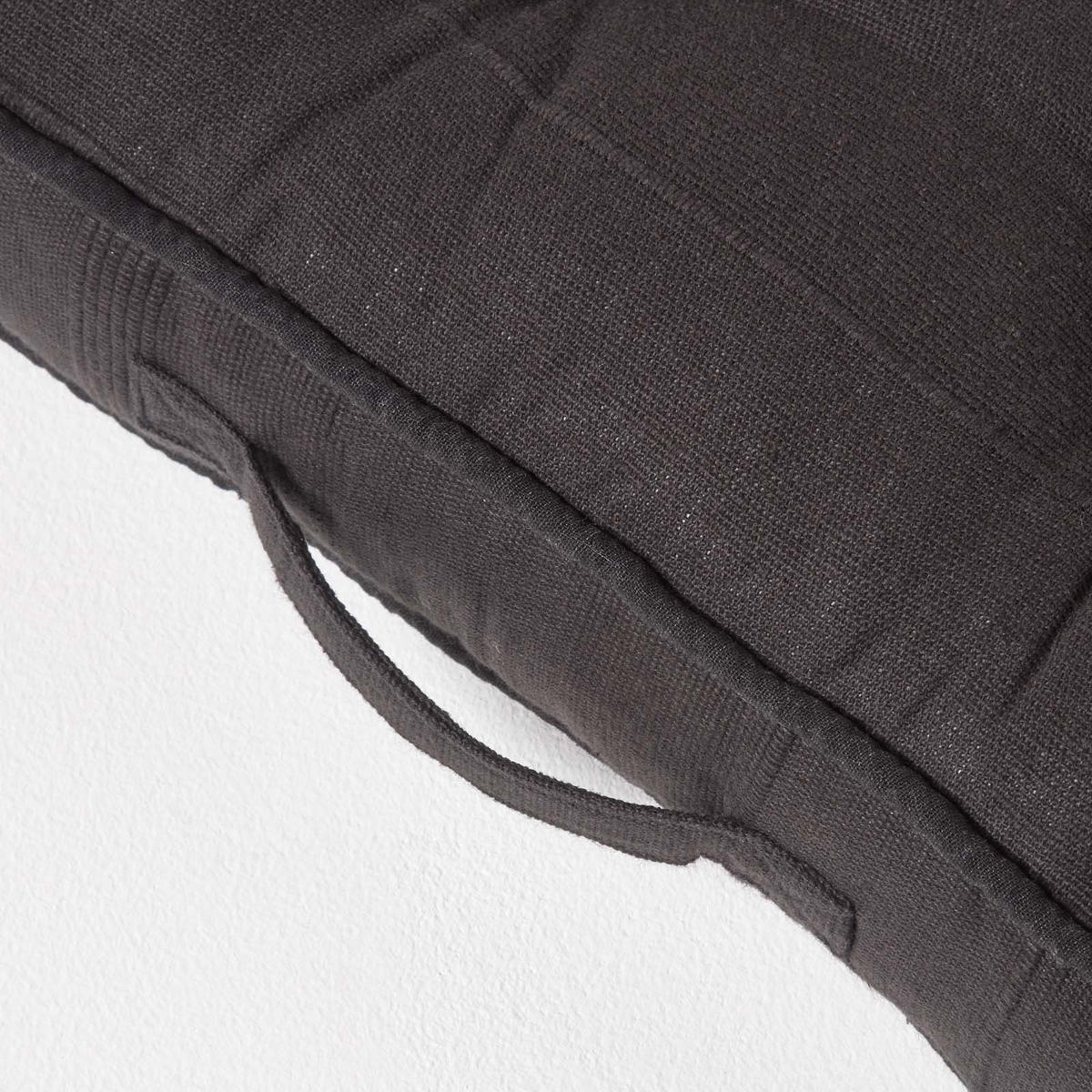 SITZKISSEN Rajput schwarz 40/40/8 cm - Schwarz, Textil (40/40/8cm) - Homescapes