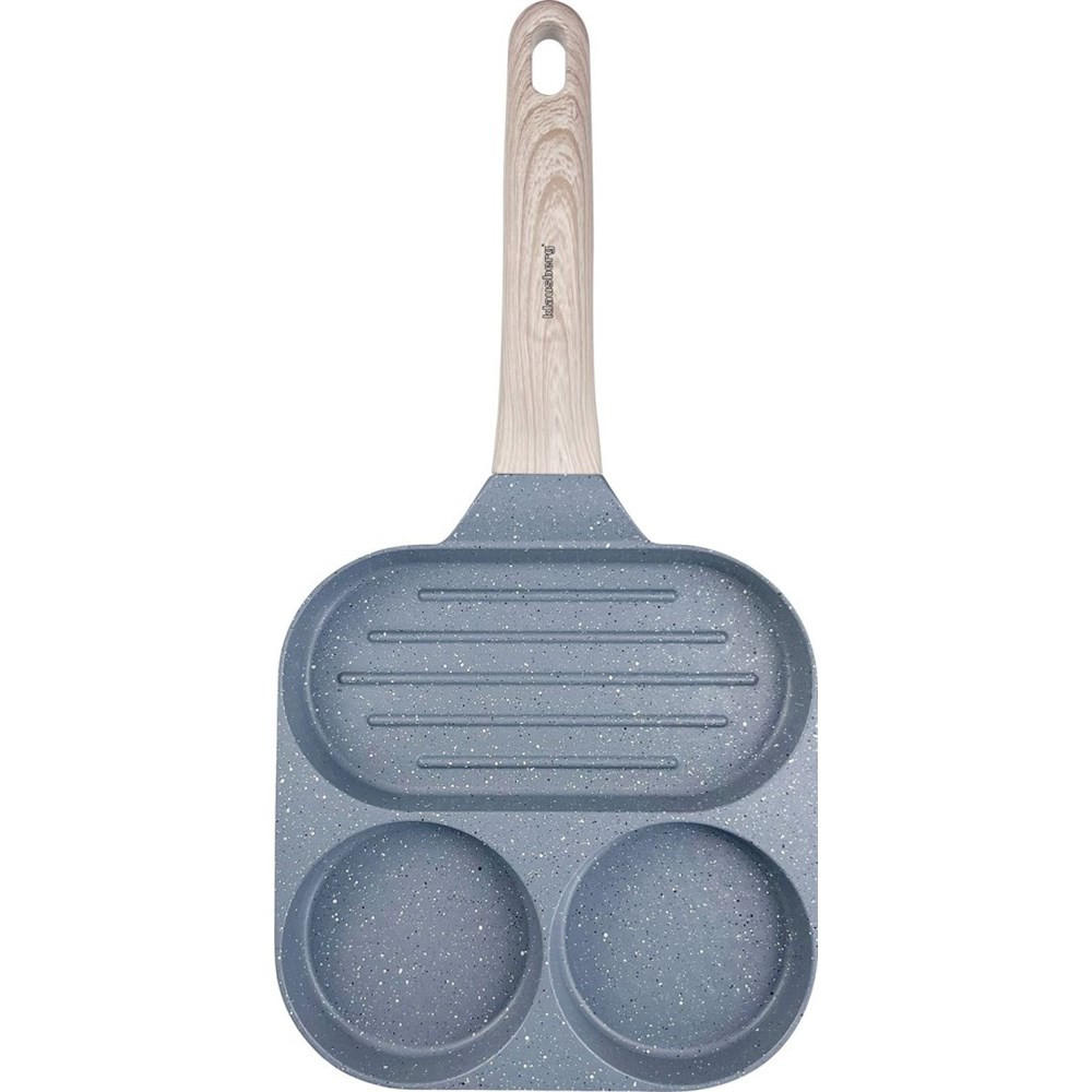 EIERPFANNE Grau 36/18.5/2.5 cm KB7817 - Grau, Metall (36cm) - Klausberg 