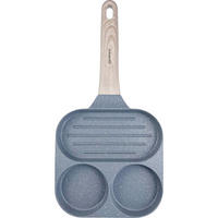EIERPFANNE Grau 36/18.5/2.5 cm KB7817 - Grau, Metall (36cm) - Klausberg 