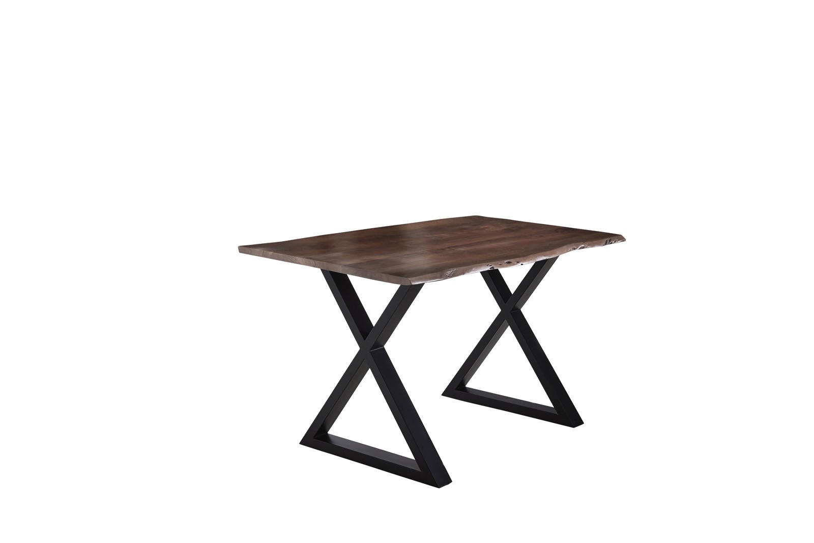 ESSTISCH LUBIN - Schwarz/Braun, Holz/Metall (90/180/77cm) - SAM