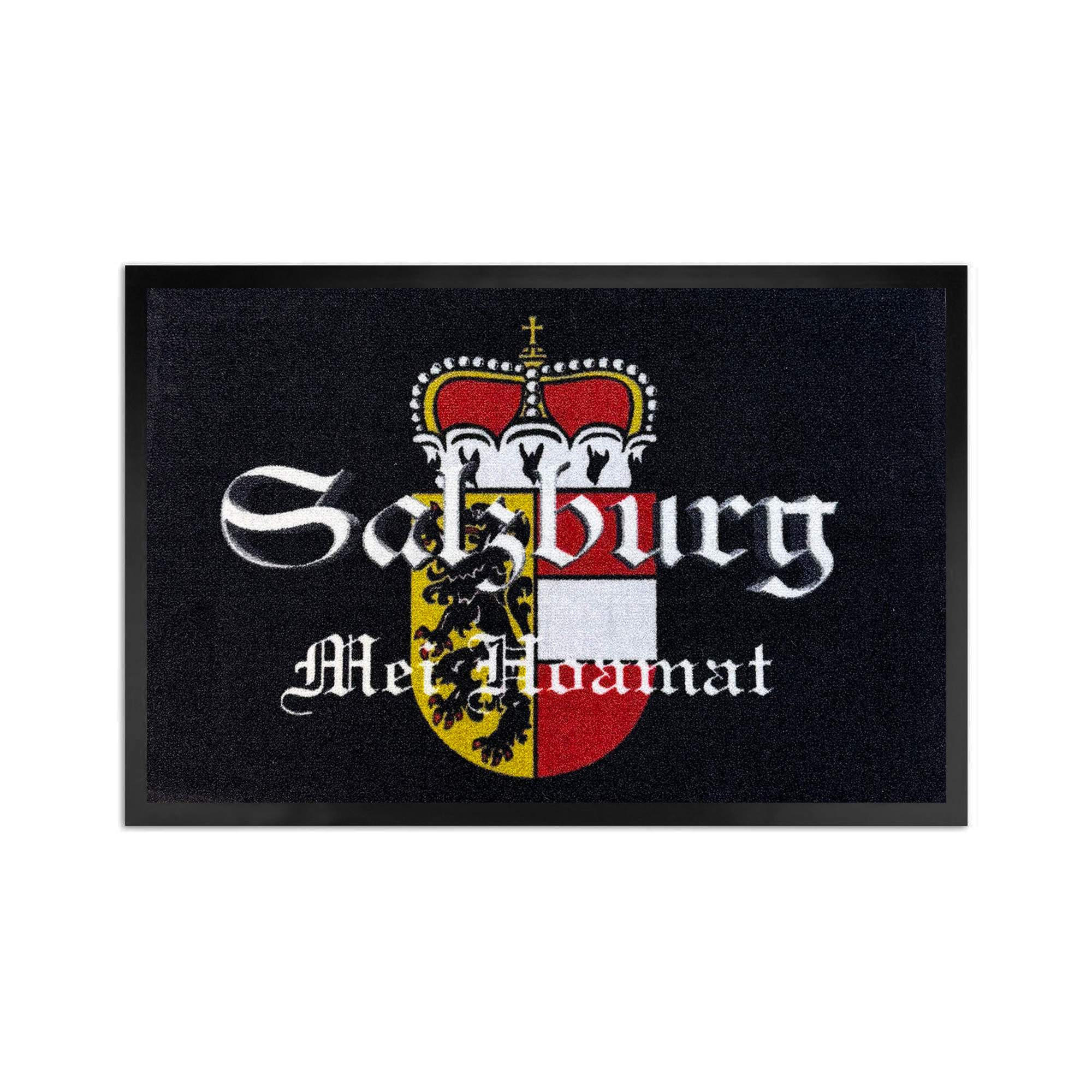 FUSSMATTE FÜR INNEN & AUßEN SALZBURG - Schwarz, Textil (50/70cm) - WohnDirect