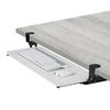 TASTATURABLAGE - Weiß, Holzwerkstoff/Textil (24/78/11cm) - Relaxdays