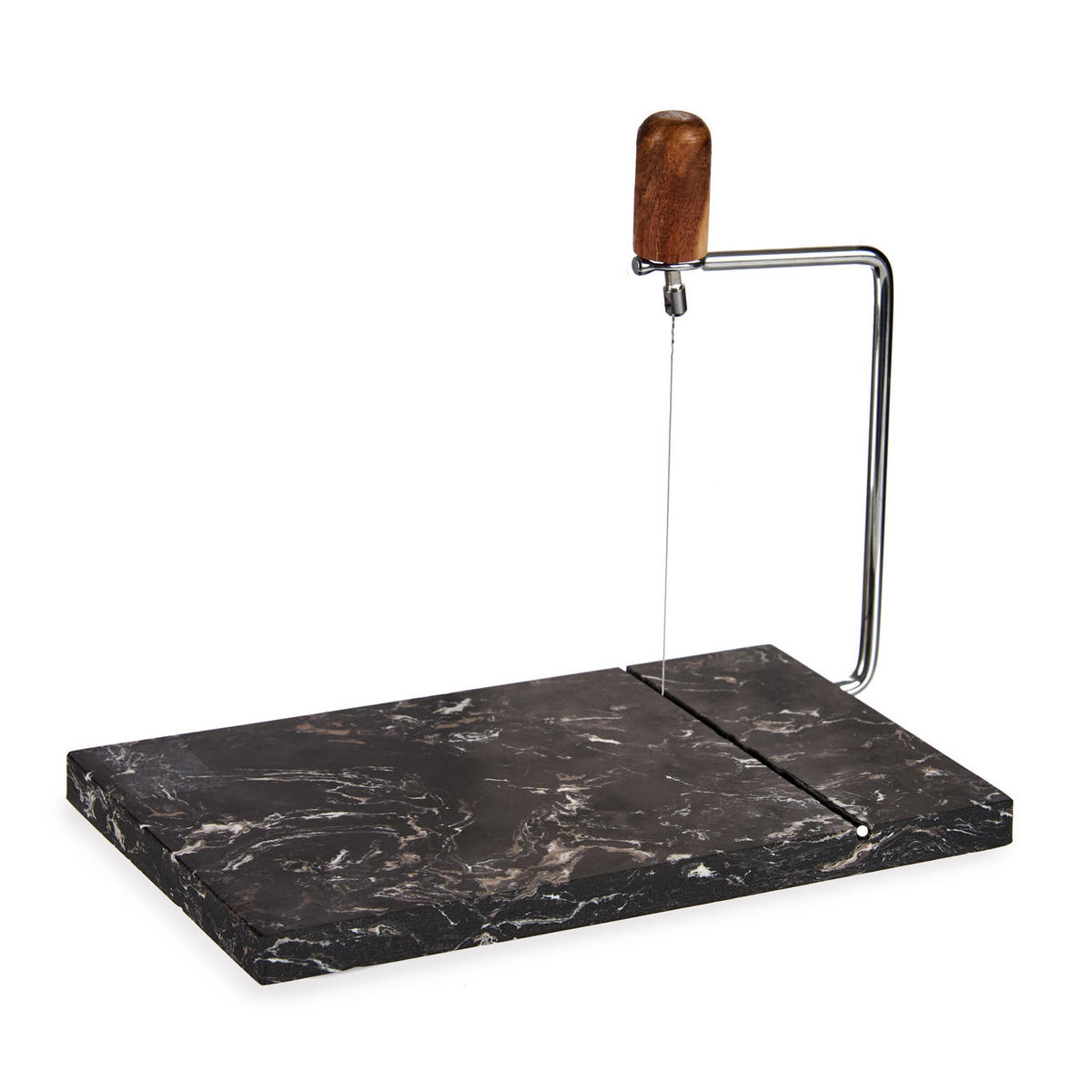 SCHNEIDEBRETT Marmor Käse Guillotine Amo - Schwarz, Stein (21/24cm) - Kinvara