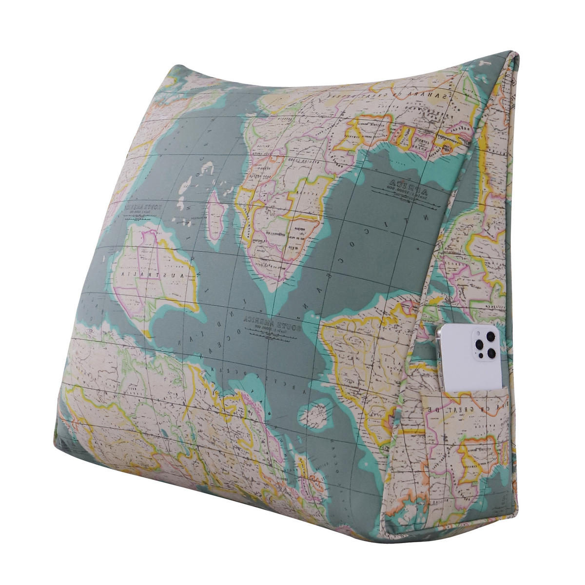 RÜCKENKISSEN zum Lesen Grün 60 cm - Grün, Textil (50/60cm) - Vercart